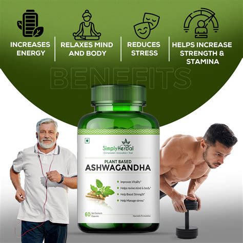 Simply Herbal Ashwagandha 1000mg – Natural Stress Relief, Energy & Imm ...