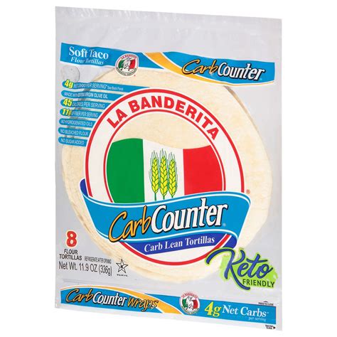 La Banderita Carb Counter 8" Flour Tortillas - Keto Certified 8 ct | shipt
