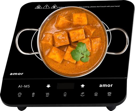Amor Induction Cooktop Induction Burner Black with touch India | Ubuy