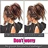 Buy Tousled Updo Messy Bun Hair Piece Scrunchies Synthetic Wavy ...