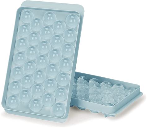 Ice tube tray 1Pc Round Ice Cube Tray with Lid (Random Color) 33 Grids ...