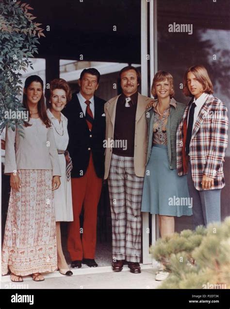 . English: The Reagan family at their house in Pacific Palisades ...