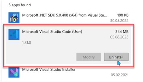Image result for How to Remove vs Code Completely