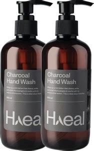HAEAL Charcoal Hand Wash with Activated Carbon- 250 ml Hand Wash Bottle ...