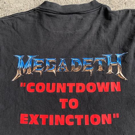 MEGADETH "COUNTDOWN TO EXTINCTION" print T-shirt / 90's | ROOM