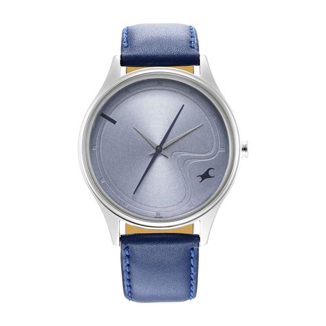 Fastrack Mens Stunners Quartz Analog Blue Dial Leather Strap Watch for ...