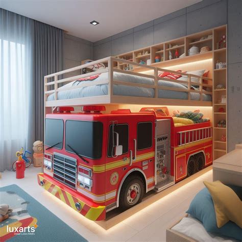 Childs Fire Truck Bed: Building a Sleep Haven with Playful Firefighter ...