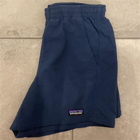 Patagonia XXS blue navy shorts - Depop