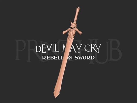 Other STL Download - Rebellion Sword From Devil May Cry - Fan Artby ...