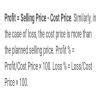 what is profit and loss and its formulas give example also - Brainly.in