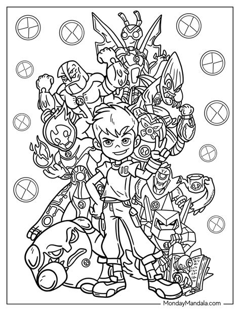 26 Ben 10 Coloring Pages (Free PDF Printables)