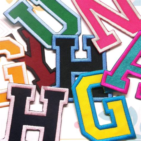 High School Varsity Letters Patch College Letterman Jacket Embroidered ...