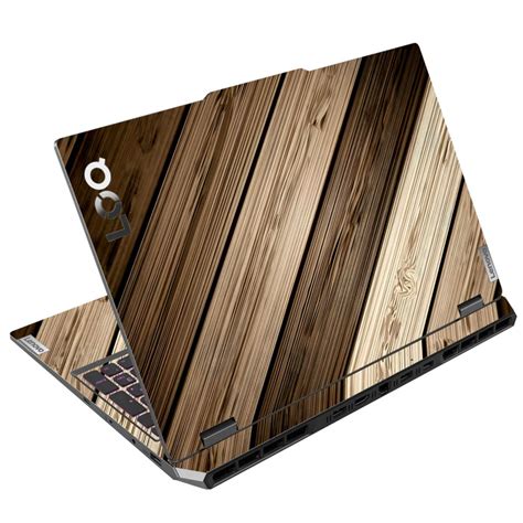 Rustic Dark Brown Wood Plank Texture Laptop Skin | 3D Embossed 3M Vinyl ...