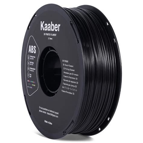 Kaaber Black ABS Filament 1.75mm, About 390 Meters Strong ABS ...