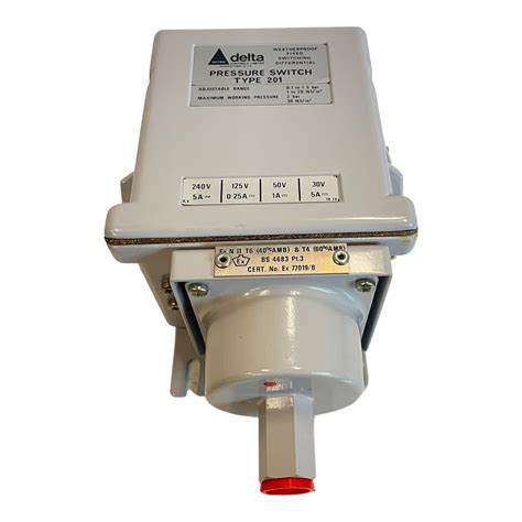 Delta Control Type 201 Druckschalter für industriellen Einsatz Delta C