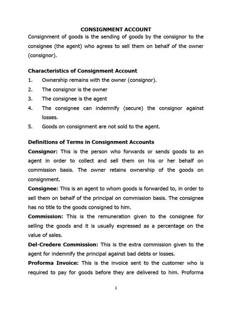 Image result for Consignment Accounts Notes