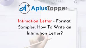 Image result for Intimation Letter Format