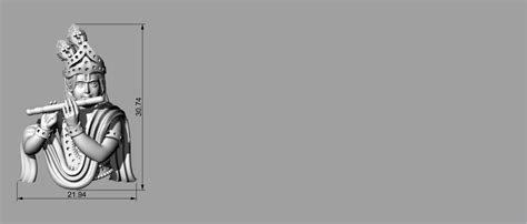 Krishna 3D Model pendant