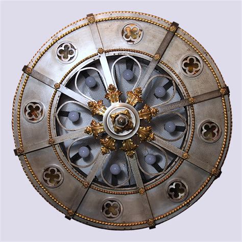 Monumental Detroit Gothic Medieval Renaissance Revival Brass and Steel Chandelier at 1stDibs ...