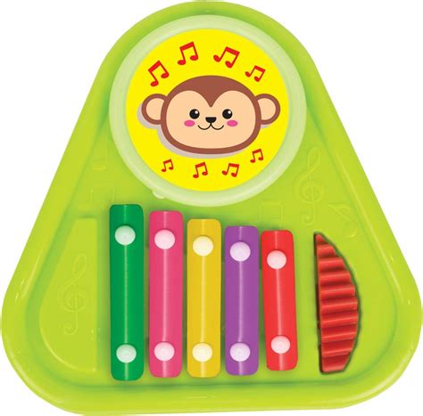 Buy toyshine drum and xylophone 3 in 1 musical band toy for children ...