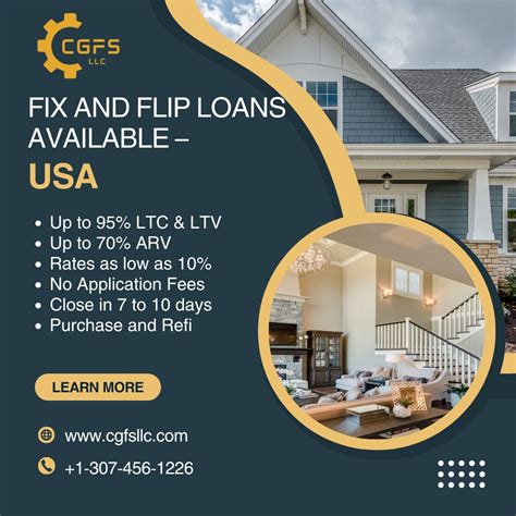 Fix and Flip Loans – USA – CGFS, LLC