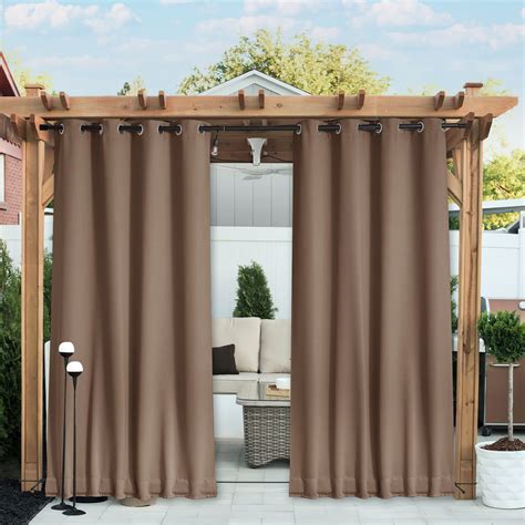 Amazon.com: NICETOWN 2 Panels Blackout Patio Waterproof Outdoor ...