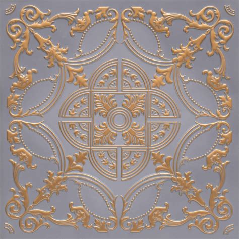 Buy Royal Grey Collection - 2' X 2' Faux Tin Ceiling Tiles Glue up ...