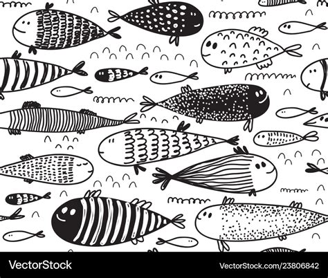 Image result for Hand Drawn Fish Pattern