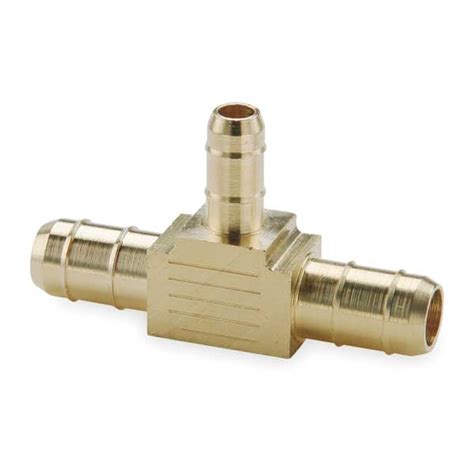 Parker 1/4" x 1/4" x 0.170" Barb Brass Union Tee 224-6-6-4 | Zoro