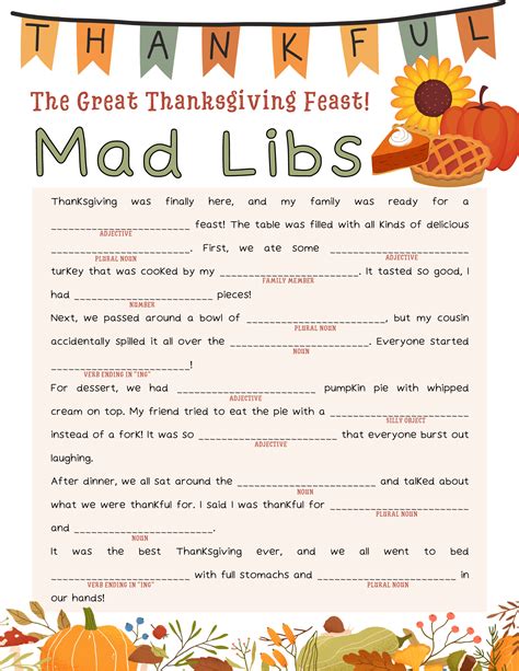 Free Printable Mad Libs Worksheets | Fanny Printable