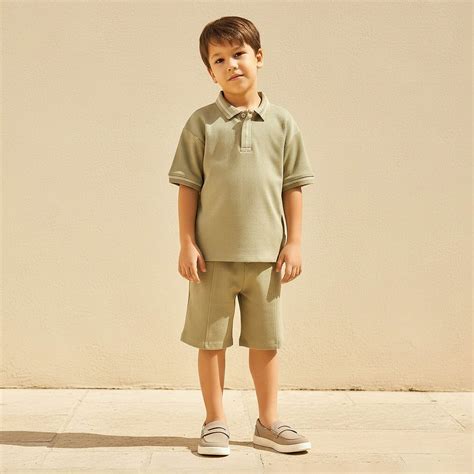Buy Juniors Tipping Detail Polo T-shirt and Short Set from Juniors at ...