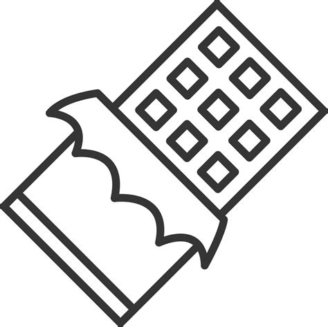 Candy Bars Clip Art Black And White