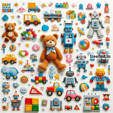 Printable Toys Stickers and 20 Craft Activities for Kids, Adults ...
