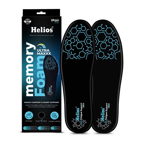 Helios Memory Foam Ultra Max Insole | Trim to Fit Shoe Inserts – Helios ...