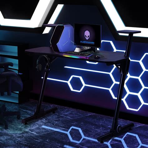 Modern Luxe Gaming Desk Computer Desk Z-shaped | Ubuy India