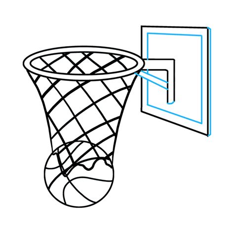 Basketball Hoop Line Drawing 的图像结果