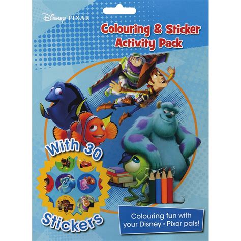 Buy Disney Pixar Colouring & Sticker Activity Pack Book Online at Low ...