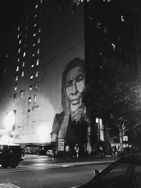 Downtown LA art walk wall mural. DTLA. Black and white. | Art walk, La ...