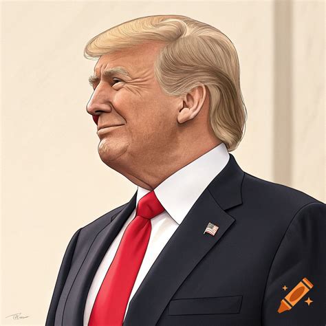 US President Donald Trump, wearing a dark blue suit, white shirt, and light blue tie, looks ahead, h