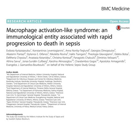Macrophage Activation Syndrome Cell Death at Dylan Trouton blog