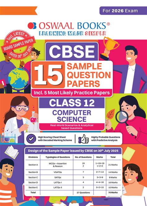 CBSE 15 Sample Question Papers Class 12 Computer Science for 2026 Boar ...