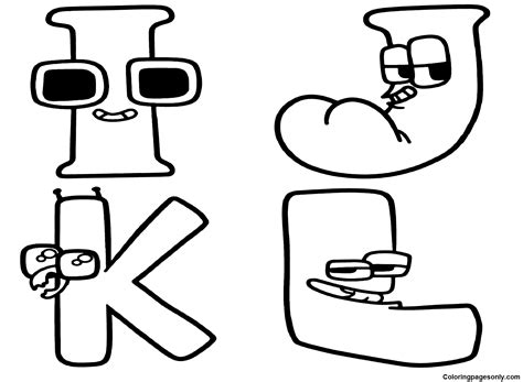 57 Alphabet Lore Coloring Pages - ColoringPagesOnly.com