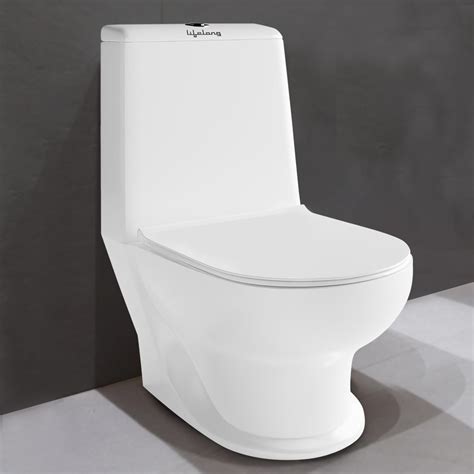 Buy Lifelong LLBAWC01 Western Floor ed One Piece Water Closet Ceramic ...