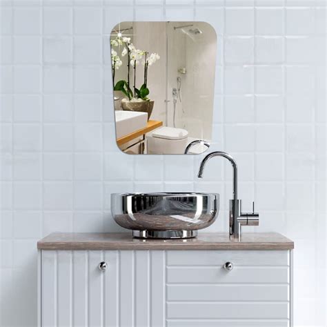 Buy Wallwear Self Adhesive Plastic Oval Mirror For Wall Stickers (30X20 ...