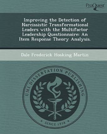 Buy Improving the Detection of Narcissistic Transformational Leaders ...