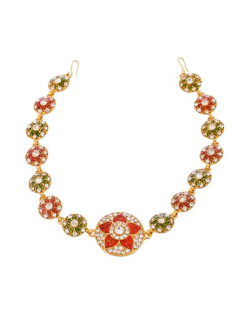 Buy Multicolor Traditional Headchain - Head Jewellery for Women Online ...