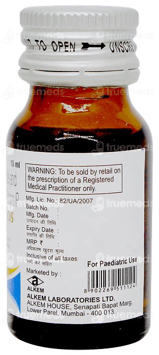 Alkem Cold Ds Drop 15 Ml - Uses, Side Effects, Dosage, Price | Truemeds