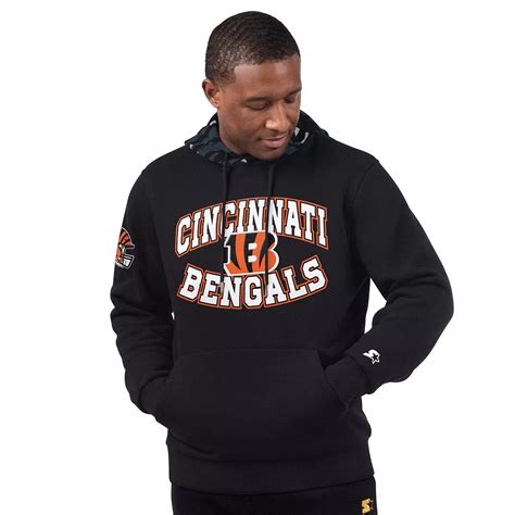 Men's Starter Black Cincinnati Bengals Thursday Night Gridiron Pullover ...