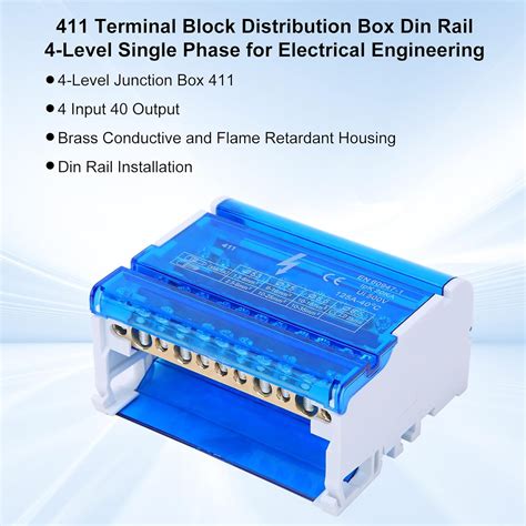 Walfront 4-Level Terminal Distribution Box with Transparent India | Ubuy