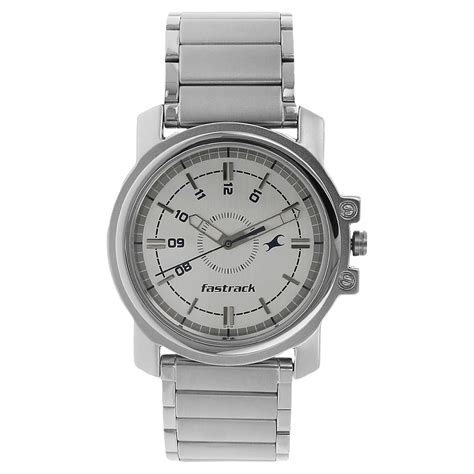 Buy Online Fastrack Quartz Analog White Dial Stainless Steel Strap ...